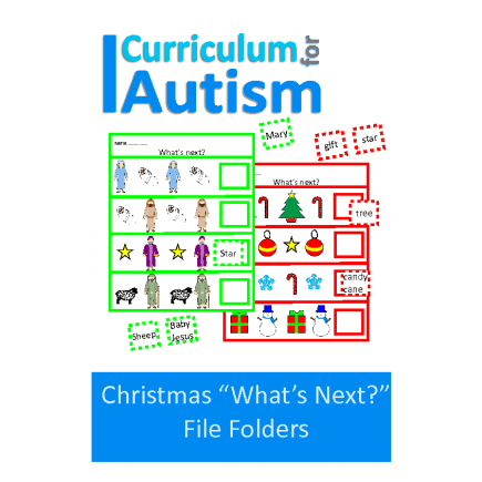 Christmas "What's Next?" File Folder